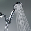 Detachable High Pressure 3 Modes Transparent Chrome Shower Head ABS Filtered Handheld Shower Head