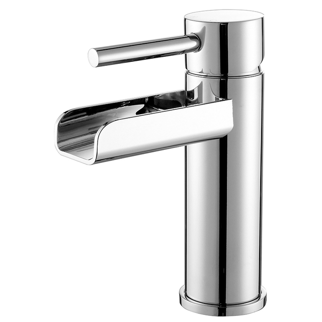 High Quality CUPC Certified Waterfall Spout Lavatory Washroom Bathroom Sink Faucet Mixer Tap