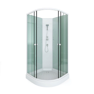 Walk In Corner Shower Room Cabin with Glass Sliding Doors
