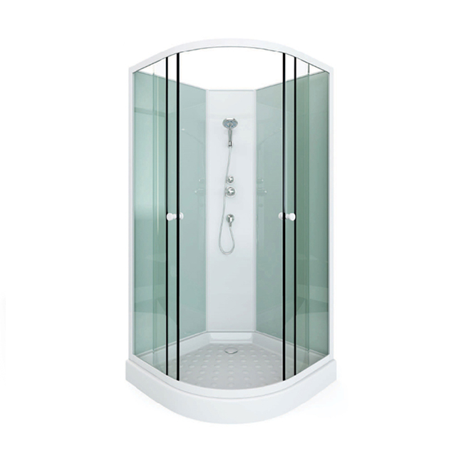 Walk In Corner Shower Room Cabin with Glass Sliding Doors
