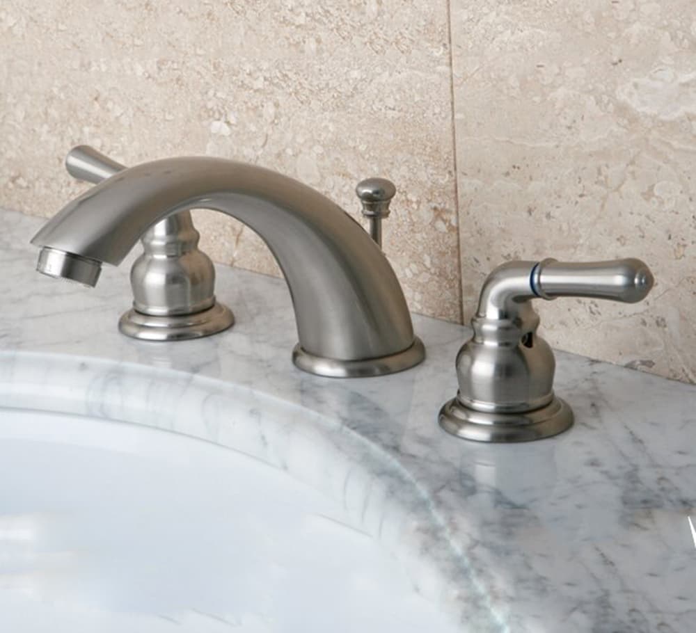 Vintage 2 Handle Widespread Bathroom Faucet 3 Hole 8 Inch Lavatory Mixer Tap