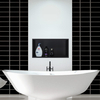 Customized Manufacturer 304 Stainless Steel Single And Double Black Bathroom Shower Niche