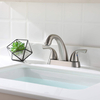 Lead-Free cUPC Lavatory Faucet Mixer Double Handle Tap Deck Mounted with Drain