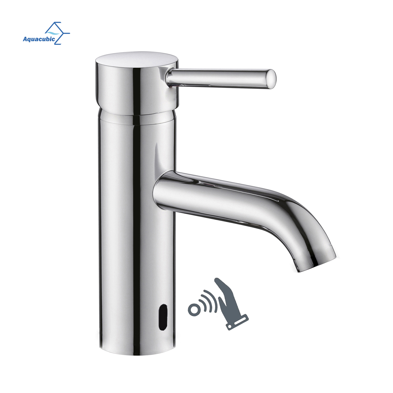 Commercial-Grade Touchless Sensor Bathroom Faucet - ADA Compliant Chrome Finish, 0.5 GPM Water Saving, Dekc Mount