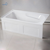 Drop-in Integral Apron Bathtub One Piece Acrylic Soaking White Rectangular Alcove Bathtub for Project