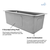 Wholesale Kitchen Stainless Steel Campervan Sink Undermount RV Kitchen Caravan Sink Wash Basin