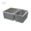 Custom High Grade Stainless Steel Double Sink Bowl Kitchen Sink Handmade Produced in Thailand