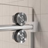 China Factory bathroom accessories stainless steel sliding door glass shower enclosure frameless tempered glass