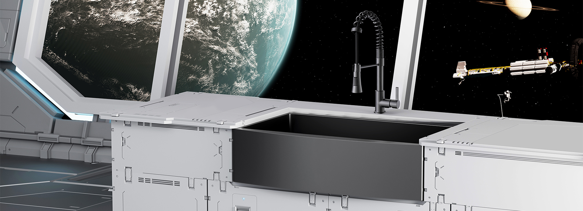 Universal Long Endurance Pull Out Bathroom Faucet