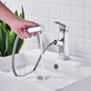 High Quality Bathroom Brass Body Single Handle Hot Cold Water Faucet Wash Basin Tap Waterfall Bathroom Faucet