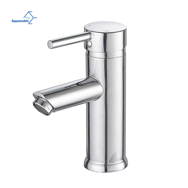 Aquacubic cUPC certified Stainless Steel Brushed Nickel Bathroom Basin Tap Lavatory Faucet