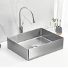 Modern Design Hotel Decoration Rectangle Bathroom Wash Hand Basins Counter 304 Stainless Steel Sink