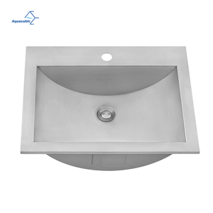 Luxury Deep Bathroom Cabinet Topmount Wash Sink SUS304 Stainless Steel Bowl Basin Sink