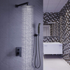 Luxury Brass Concealed Bathroom Rain Mixer Shower Faucet Combo Set Wall Mounted Rainfall Shower Head System