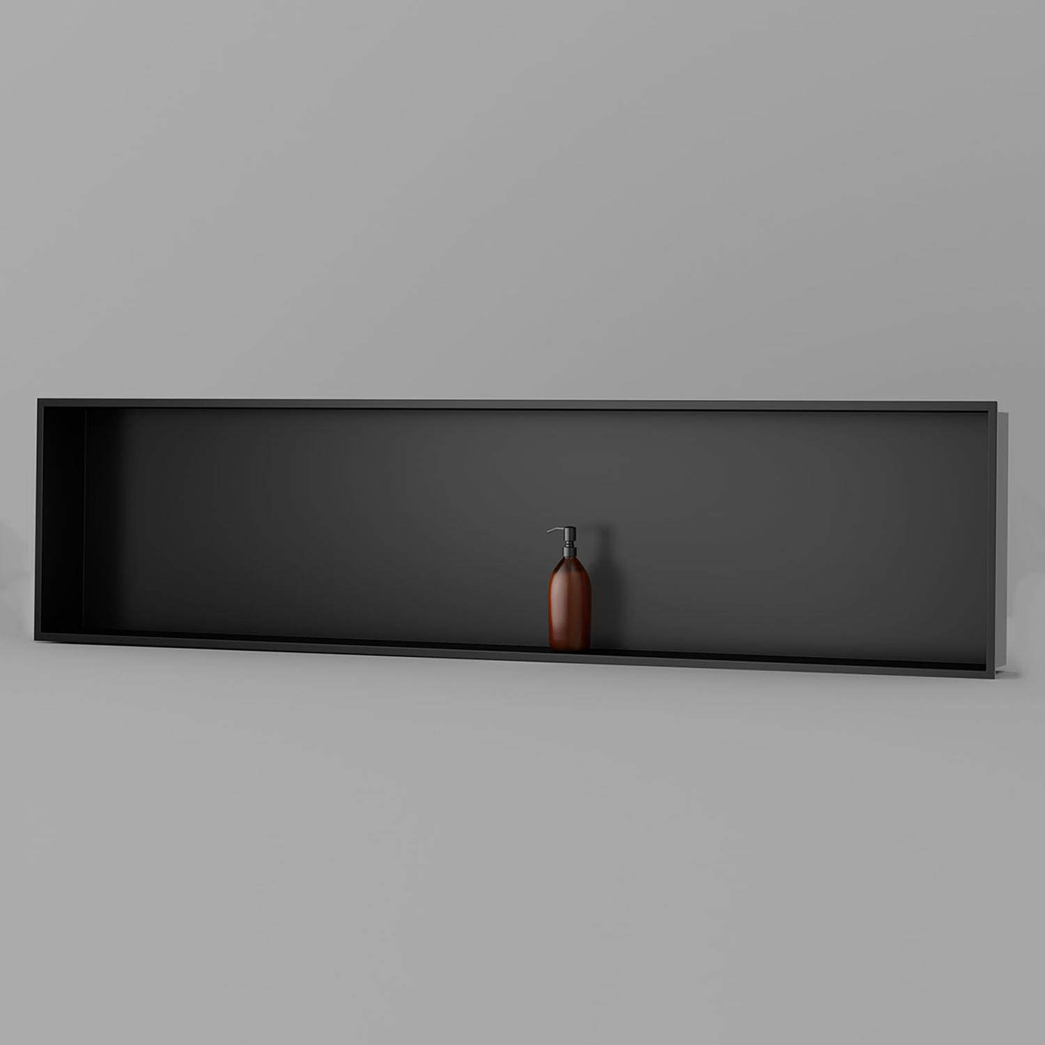 Hot Sale Large 48 inch Black Bathroom Decoration Recessed Shower Niche Metal Niche