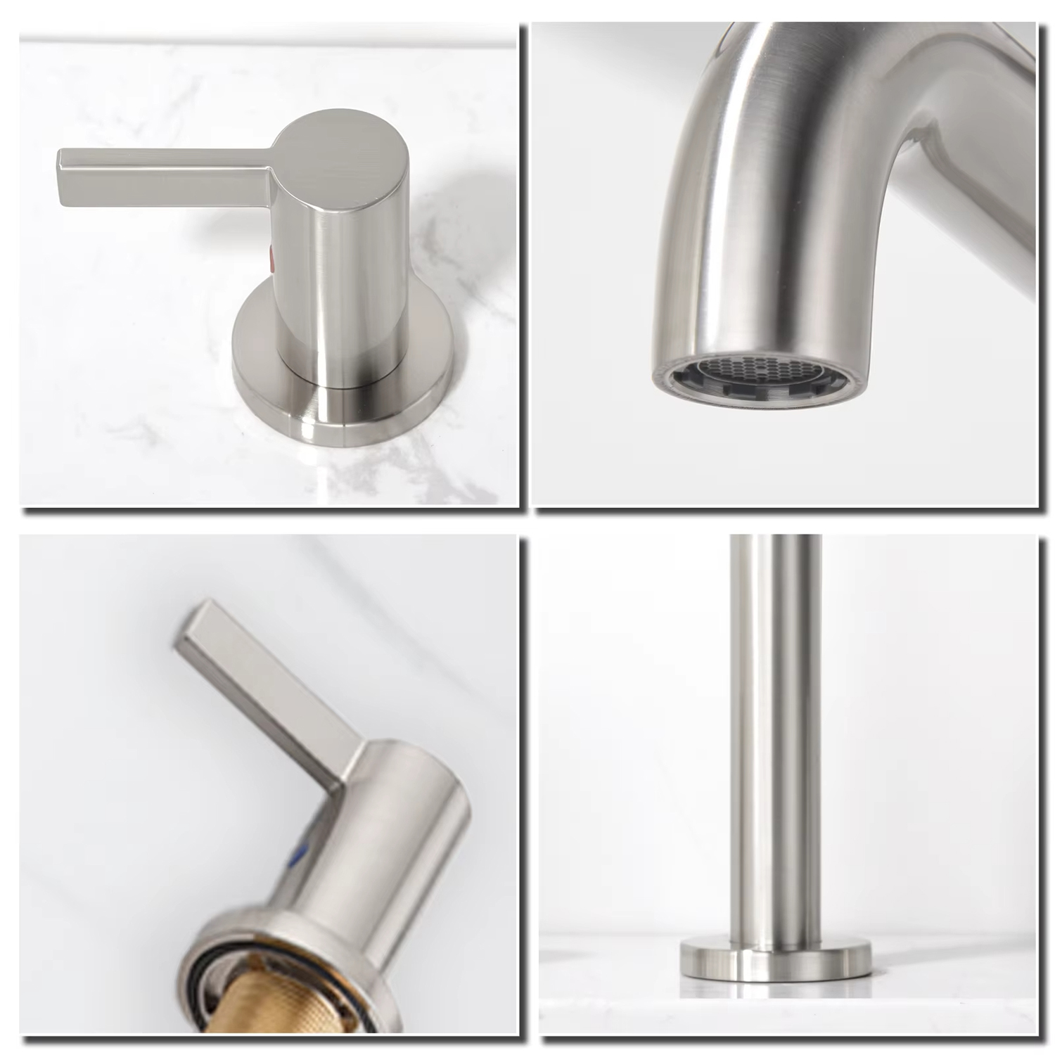 Premium Hotel Dual Handle Basin Faucet Brass cUPC Bathroom Faucet Mixer