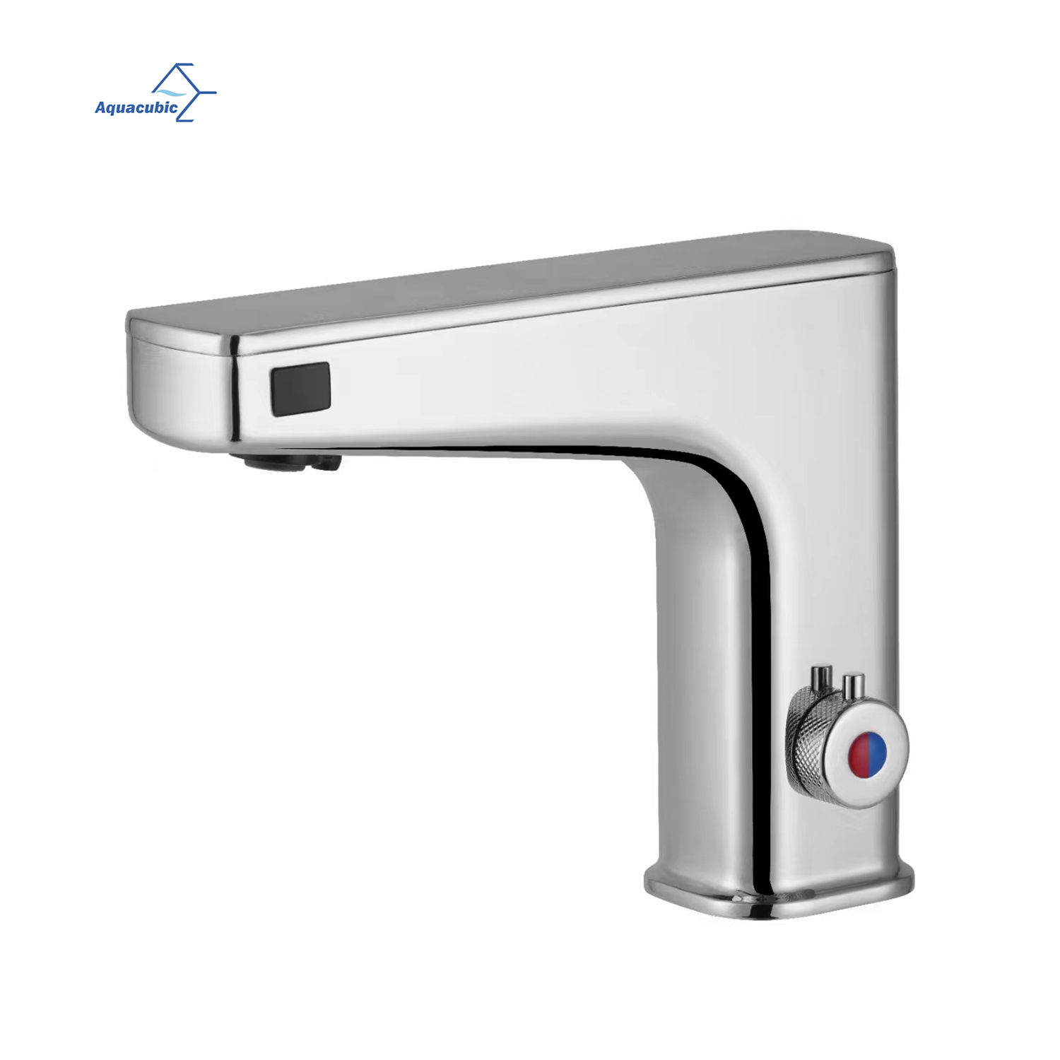 Commercial-Grade Touchless Sensor Bathroom Faucet - ADA Compliant Chrome Finish, 0.5 GPM Water Saving, Dekc Mount