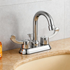 ADA-Compliant Antimicrobial Faucet - Hospital-Grade Dual-Temperature High Arc Spout with Lever Handles