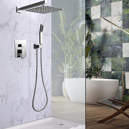 For apartment renovation project, try the concealed shower.