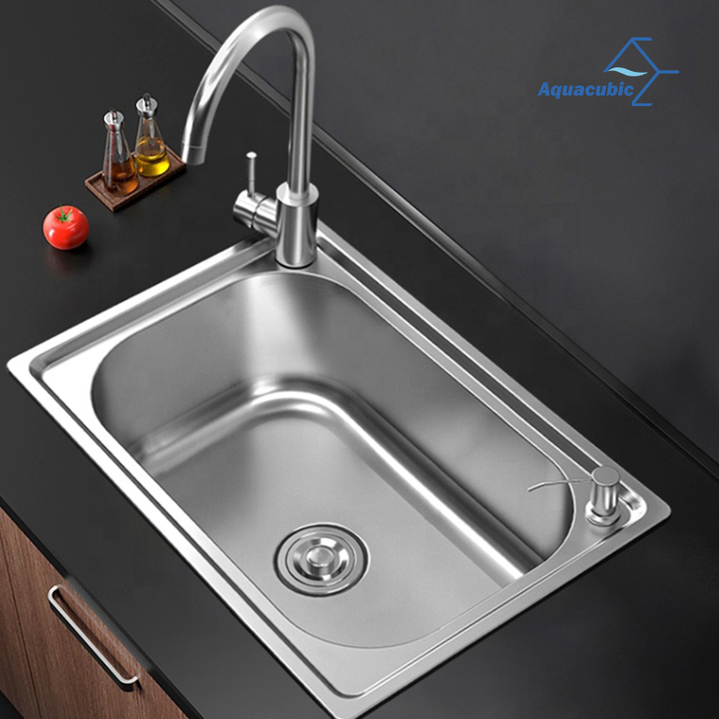 China factory 600 x 450 x 210 mm Stainless Steel Pressed / Drawn Kitchen Sink