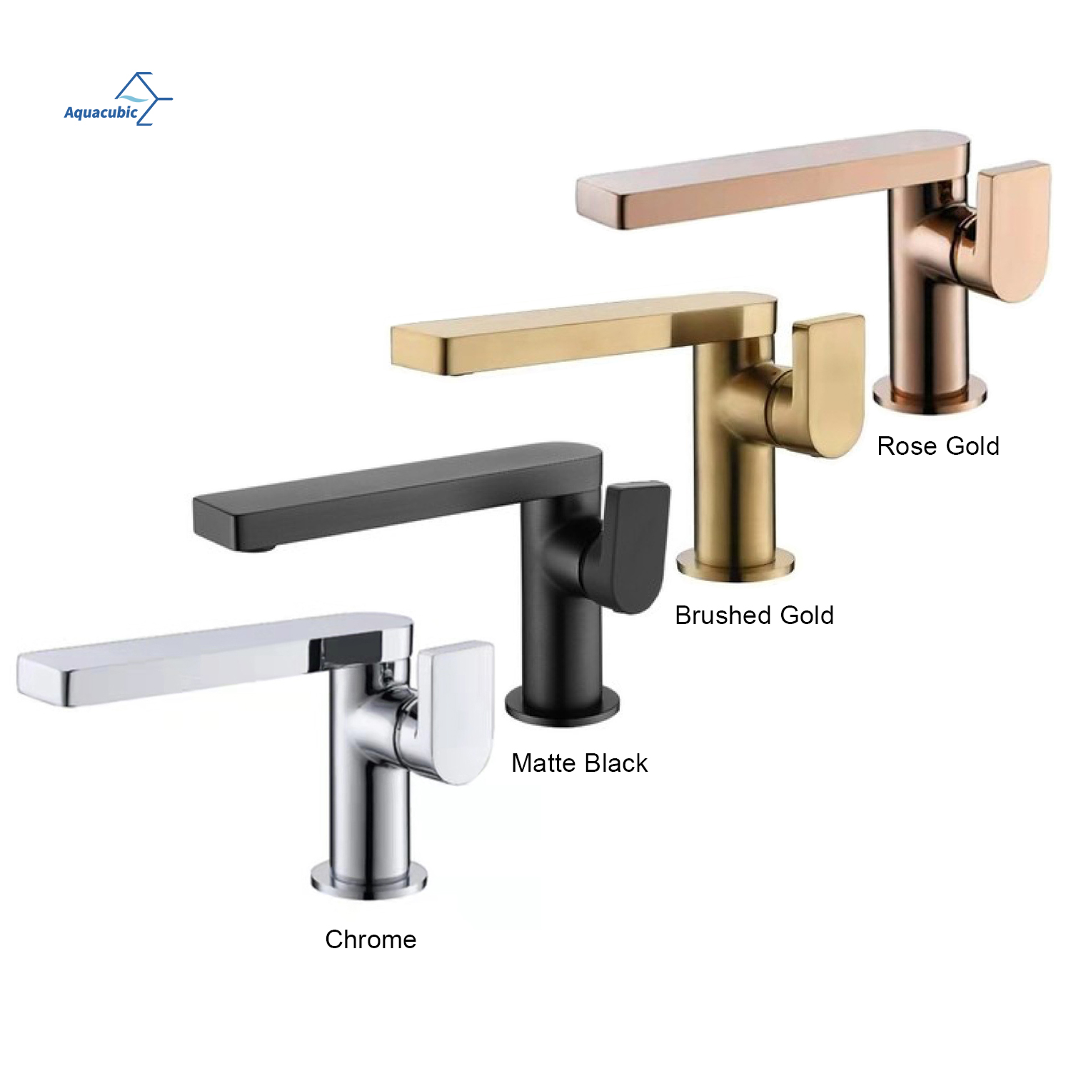 Modern Brass Chrome Bathroom Mixer Tap Deck Mount Single Handle Basin Faucet