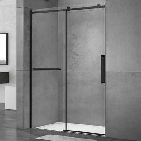 Factory direct sale bathroom clear tempered glass frameless sliding shower door