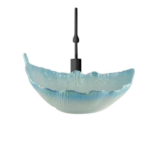 Handmade Irregular Sculptural Ceramic Vessel Sink | Electroplated Gradient Metal Finish European Avant-garde Customizable