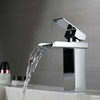 Modern Manufacturer Bathroom Single Handle Chrome Single Hole Waterfall Spout Wash Basin Faucet