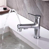 Aquacubic Multifunctional Single Hole Three Water Flow Modes Bathroom Faucet with Pull Out Sprayer