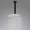 Ceiling Shower System Rain Round Shower Head Shower Faucet Set with Tub Spout and Valve 