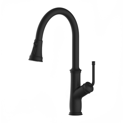 Lead Free Brass Body Matte Black 3 Function Pull Down Kitchen Faucet AF3068-5MB
