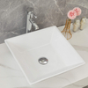 Aquacubic Square Over Counter Bathroom Vanity White Ceramic Art Sink