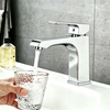 Single Hole Solid Brass Basin Faucet, Chrome Finish | Standard Bulk Project Supplier