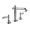 Antique Brass High Arc 8 Inch Widespread Two Handle Bathroom Vanity Sink Faucet