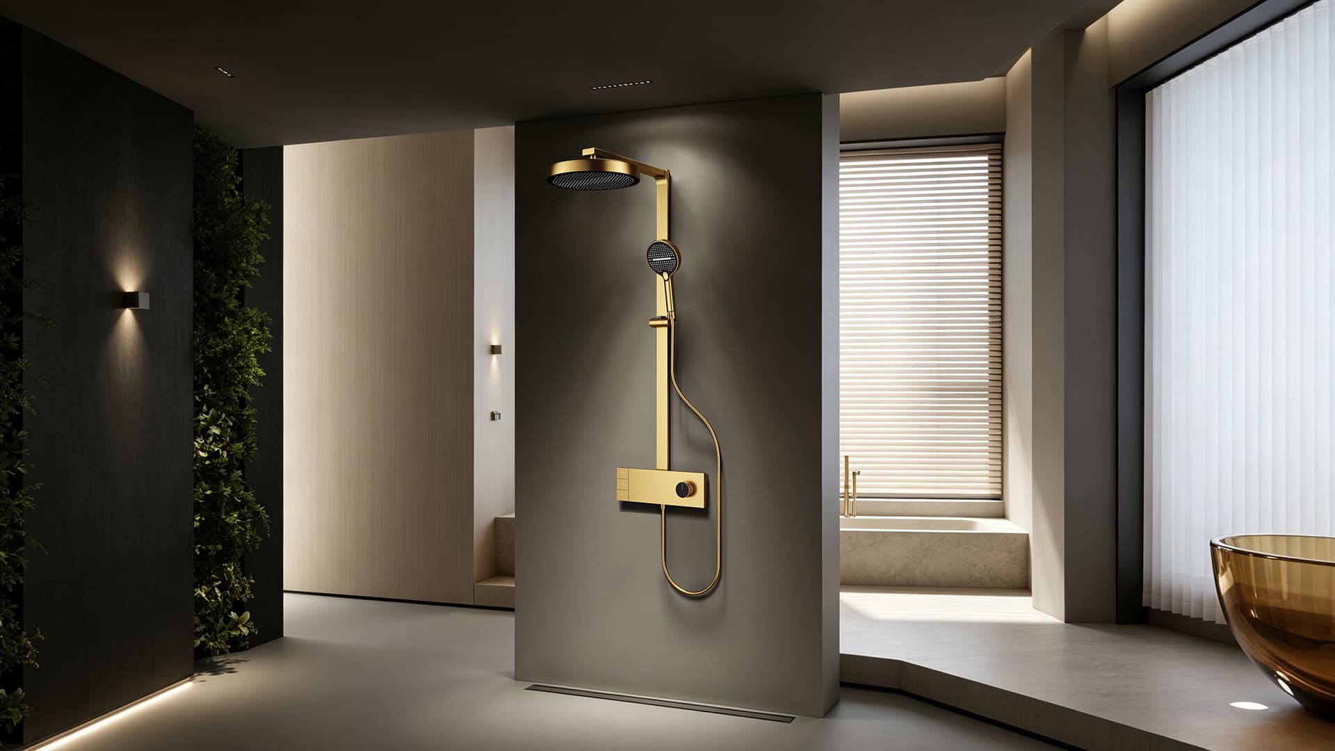 cUPC certified thermostatic shower system for luxury bathroom projects