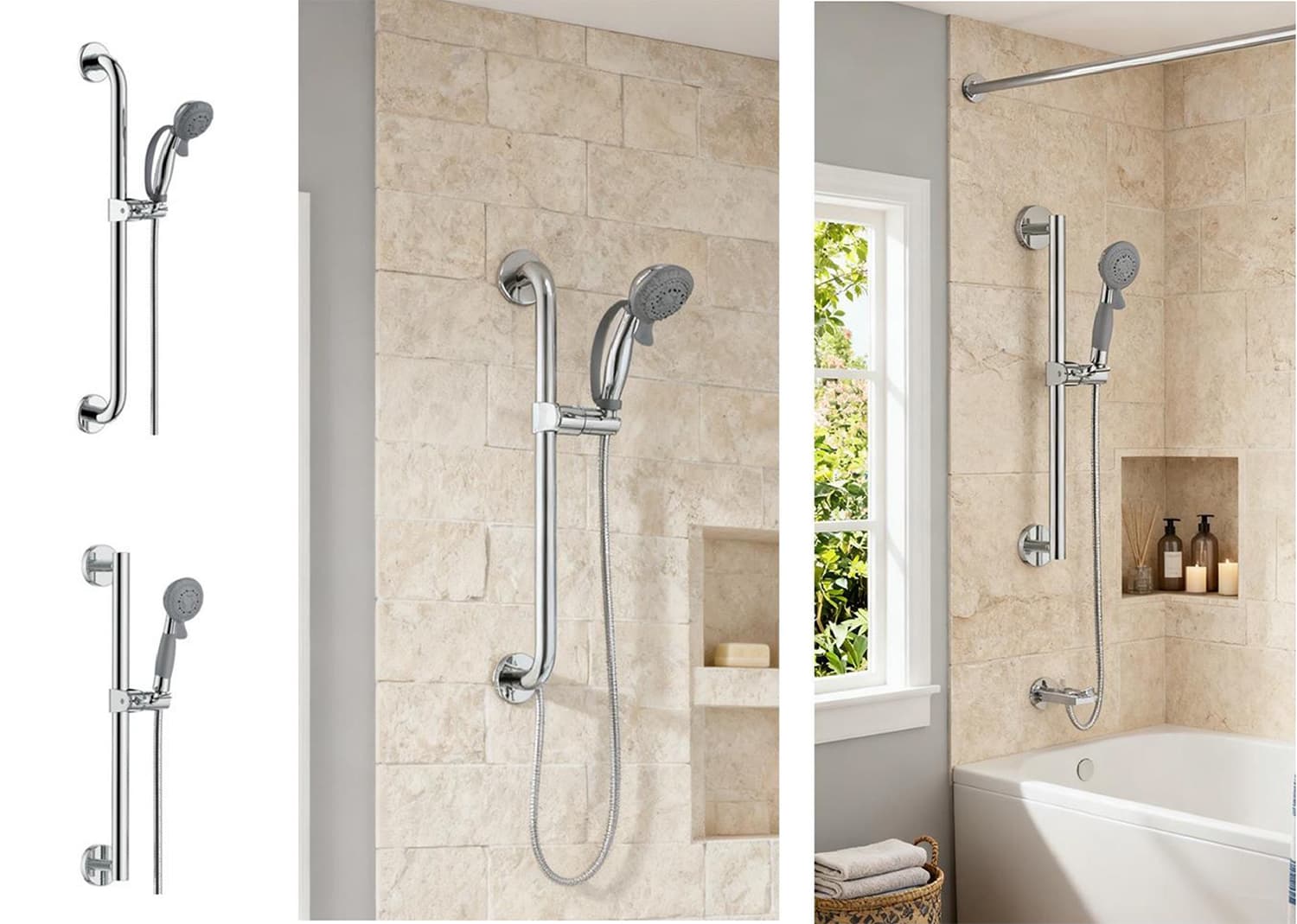 Slide Bar Shower Set (9)