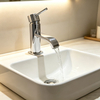 Single Handle Waterfall Basin Faucet, Polished Chrome Solid Brass | Premium Project Supplier