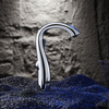 Unique Curve Twist Design Solid Brass High Arc Bathroom Basin Vanity Faucet for Commercial Bar Sink
