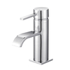 Single Handle Waterfall Basin Faucet, Polished Chrome Solid Brass | Premium Project Supplier