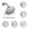 Wall Mounted 5-Spray Rain Shower System Complete Set with Bathtub Spout & Top Shower 