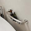 16" Wall Mount Grab Bar with Integrated Shelf, 500lb ADA | Compact Accessible Supplier