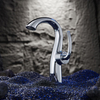 Unique Curve Twist Design Solid Brass High Arc Bathroom Basin Vanity Faucet for Commercial Bar Sink