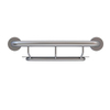 16" Wall Mount Grab Bar with Integrated Shelf, 500lb ADA | Compact Accessible Supplier