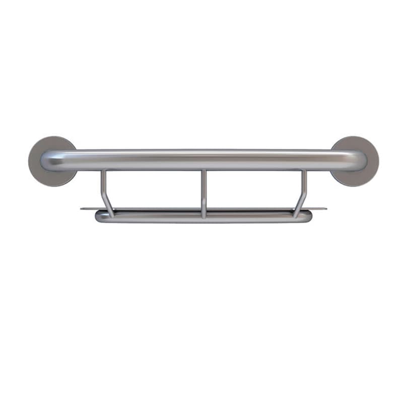 16" Wall Mount Grab Bar with Integrated Shelf, 500lb ADA | Compact Accessible Supplier
