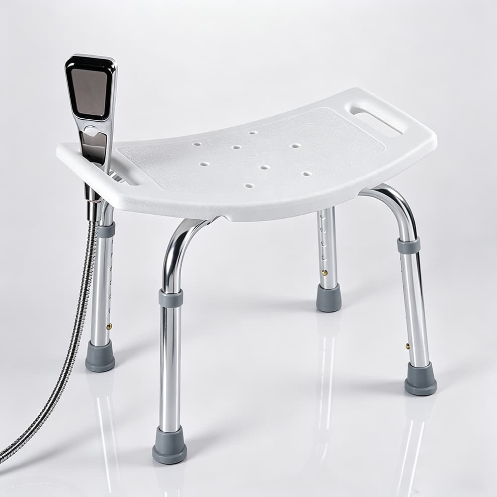 Adjustable Height Freestanding Shower Seat, 300lb ADA | Basic Project Bulk Supplier