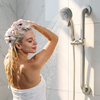 ADA Compliant Slide Bar Shower Set, 250lb Grab Bar Stainless Steel | Accessible Project Supplier