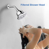 5 Inch High Pressure 5 Spray Modes Chlorine Heavy Metal Removal Bathroom Filtered Showerhead