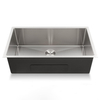 Handcrafted 304 Stainless Steel Single Bowl Kitchen Sink with Anti-Scratch Bottom Grid | Professional-Grade