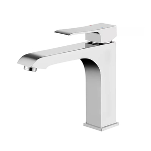 Single Hole Solid Brass Basin Faucet, Chrome Finish | Standard Bulk Project Supplier